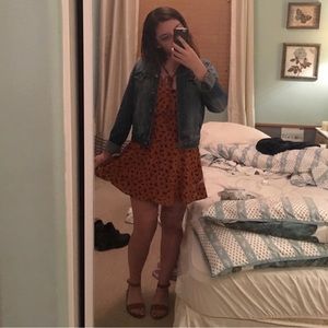 Orange Floral Dress
